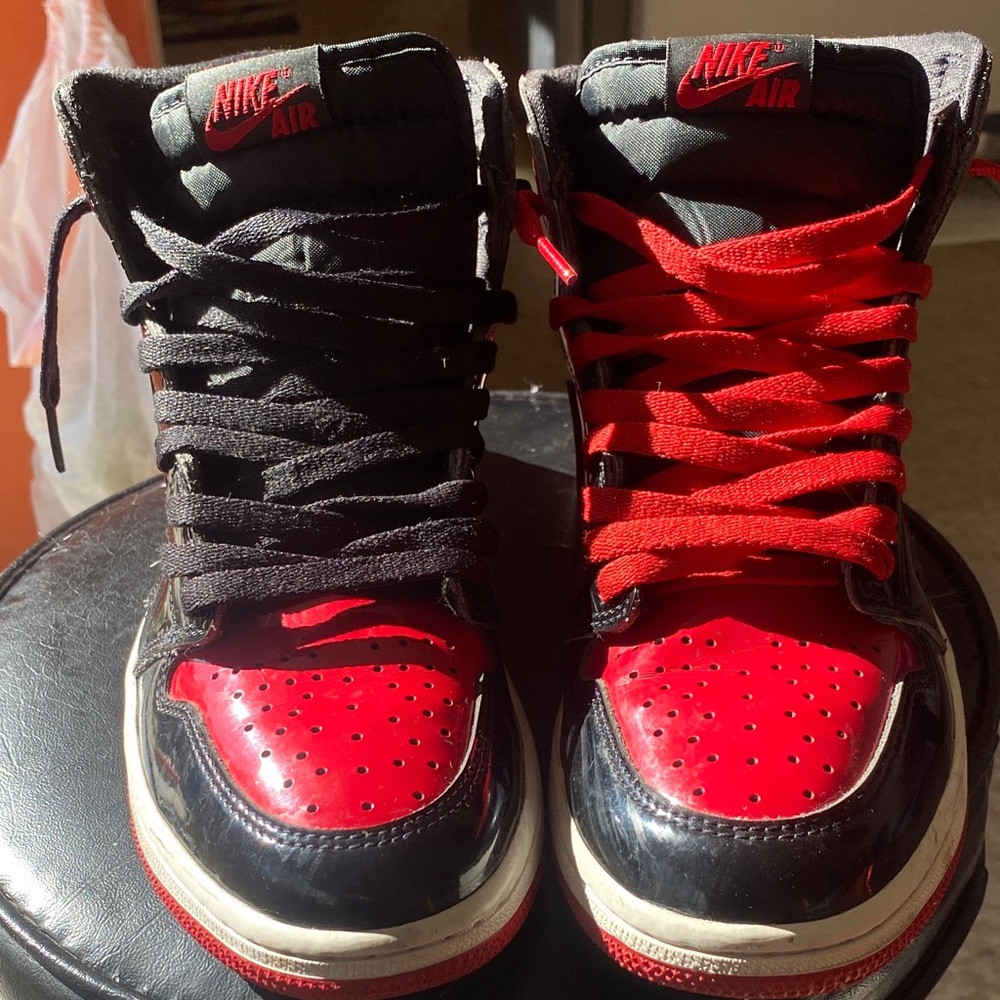 Nike Kids High-Top Sneakers - Black and Red